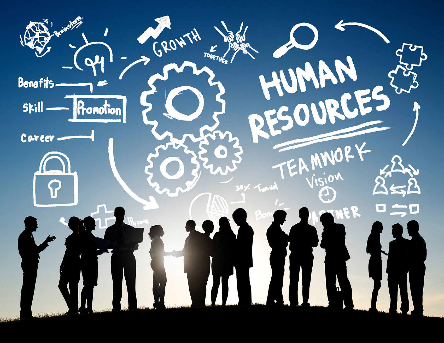 Human Resources Employment Teamwork Business People Communication Concept